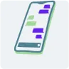 Flip phone logo